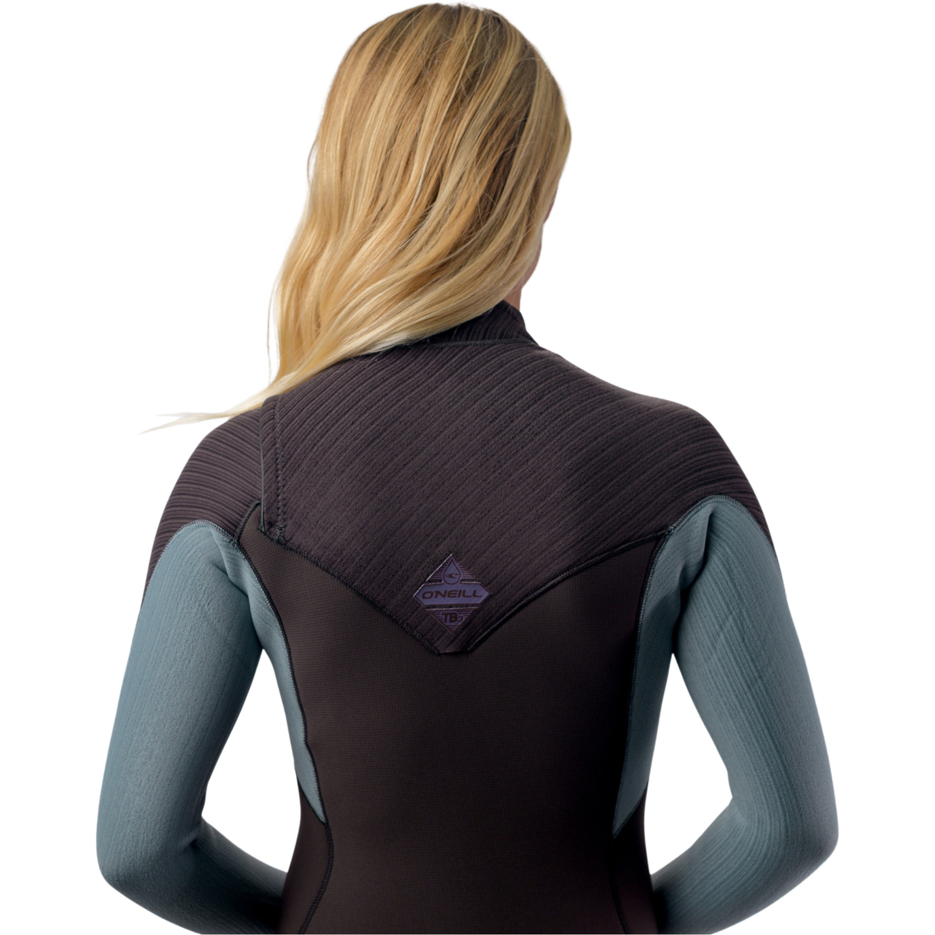 2026 O'Neill Womens Hyperfreak 3/2mm+ Chest Zip Wetsuit 5348 - Arabica / Trade Winds